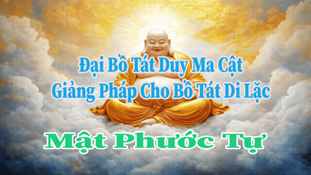 đại bồ tát duy ma cật thuyết giảng pháp cho bồ tát di lặc mật phước tự